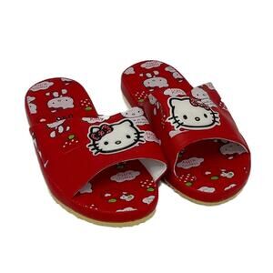 Hello Kitty Kids Slides in Red/Multi Size 3/34